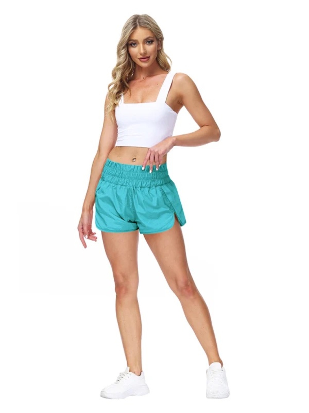 FP Movement The Way You Move High Rise Running Shorts - Green - Size L